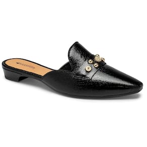 Mule Bico Fino Mississipi ME231 Feminino - Preto