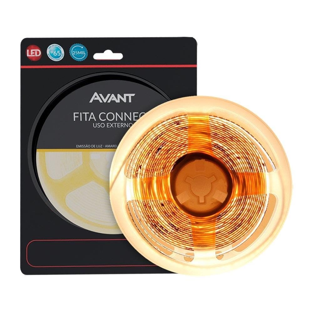 Fita Led Avant Connect Externo IP65 15W/M 5M Amarela 2,7K 220V
