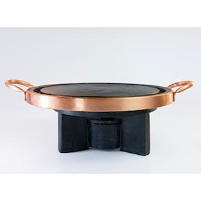 Fondue Pedra Sabão Chapa 37 cm + Rechaud