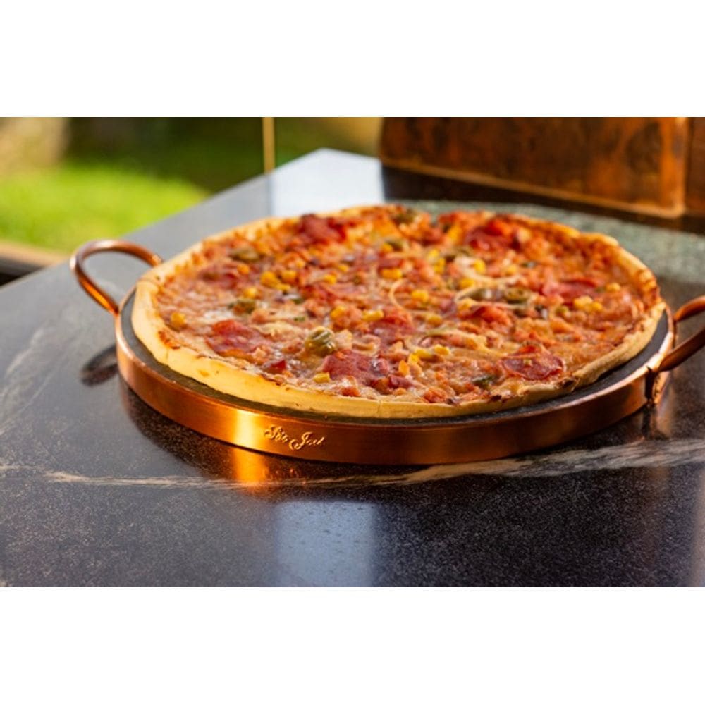 Forma de Pizza Pedra Sabão Grande 37 cm (cobre) - SÃO JOSÉ