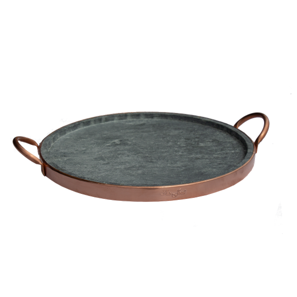 Forma de Pizza Pedra Sabão Grande 27 cm (cobre) - SÃO JOSÉ