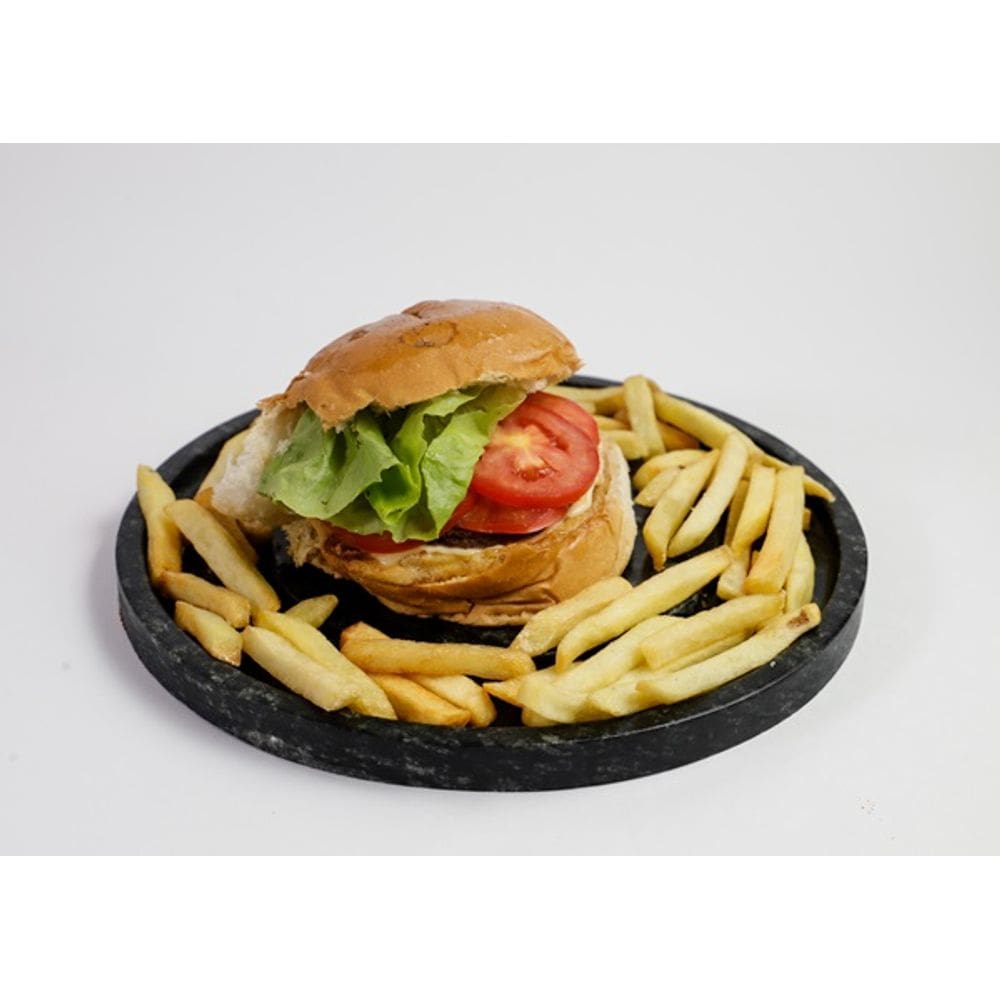 Prato para Hamburguer Pedra Sabão 26 cm