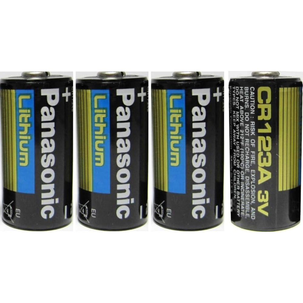 Bateria Panasonic CR123A Lithium 3V Photo (pacote com 4)