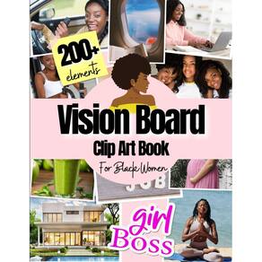 Livro de clip-arts Vision Board para mulheres negras: mais de 200 fotos