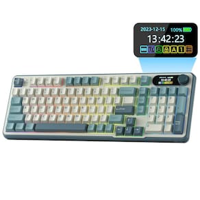 Teclado mecânico RK ROYAL KLUDGE S98 com display inteligente de 98 teclas