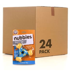 Brinquedo dentário para cães Arm & Hammer Nubbies TriBone Peanut Butter