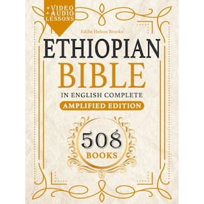 Livro: Bíblia etíope em inglês, amplificado, letras grandes