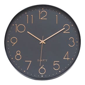 Relógio De Parede Moderno Grande Preto - 35cm