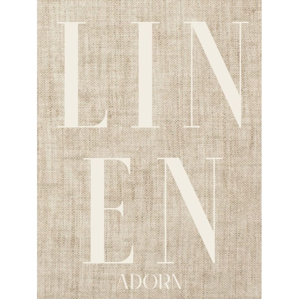 Adorno de linho de livro Decoração de linho fotografada para prato decorativo