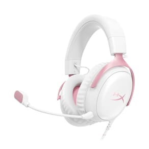 Fone de ouvido para jogos HyperX Cloud III com fio para PC PS5 Xbox Rosa