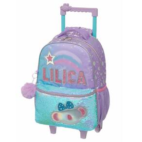 MOCHILA Infantil CARRRINHO RODINHAS LILICA RIPILICA LILÁS