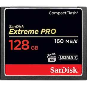 Cartão de memória SanDisk Extreme PRO CompactFlash 128GB UDMA 7