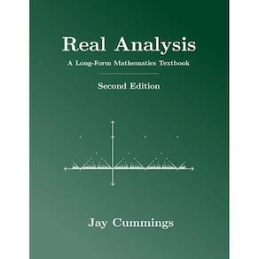 Livro didático de análise real de matemática de formato longo