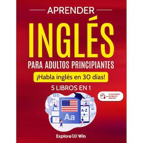 Conjunto de aprendizagem de inglês para adultos iniciantes: 5 livros em 1