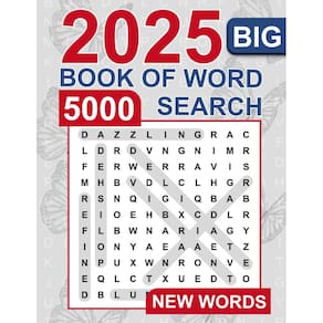 Livro de quebra-cabeças de busca de palavras Big Book of Word Search 5000 palavras