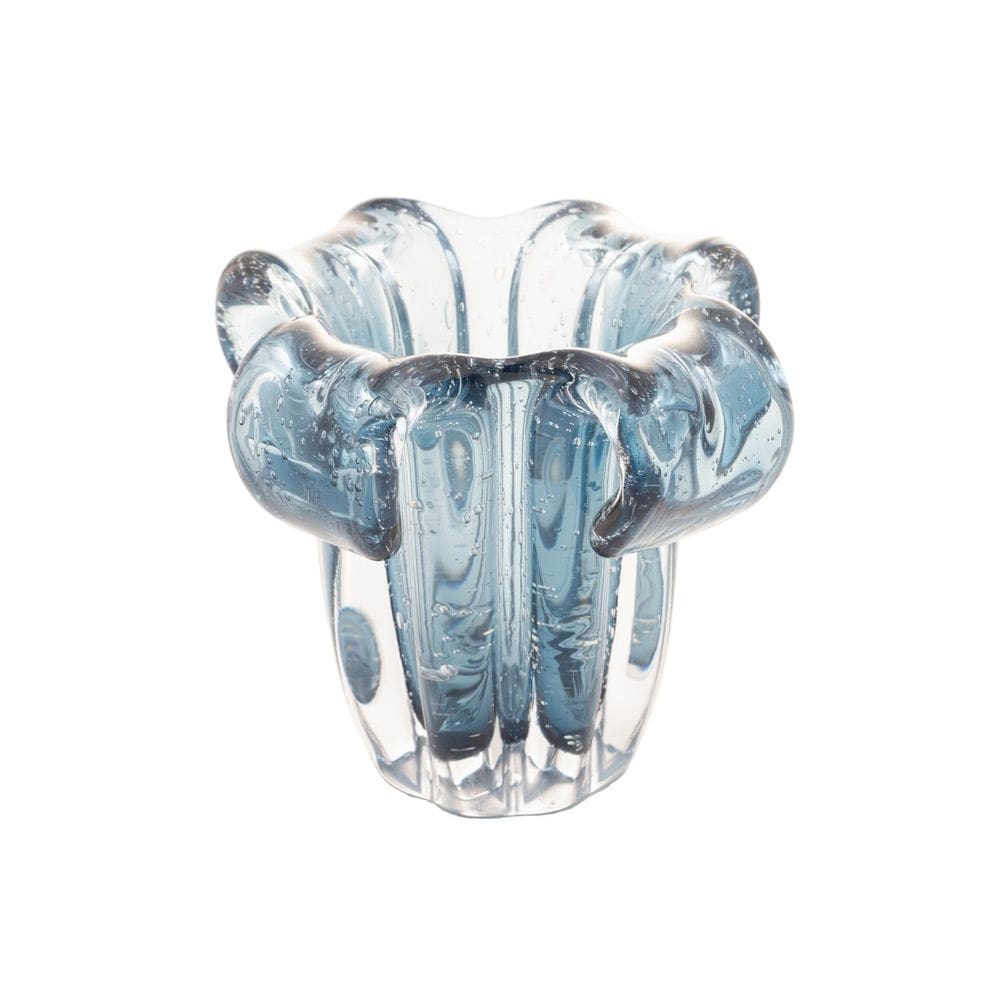 Vaso Decorativo de Vidro Murano Italy Azul 13x10cm Wolff