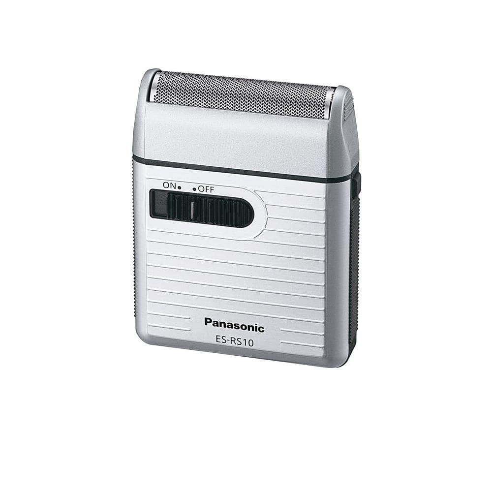 Máquina de barbear Panasonic ES-RS10-S para viajantes com 2 pilhas AA alcalinas