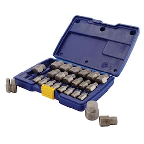 Conjunto de extrator de parafusos IRWIN Hex Head Multi-Spline de 25 peças