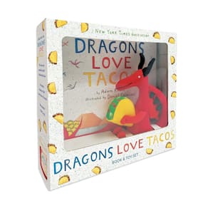 Conjunto de livros e brinquedos Dragons Love Tacos da DIAL