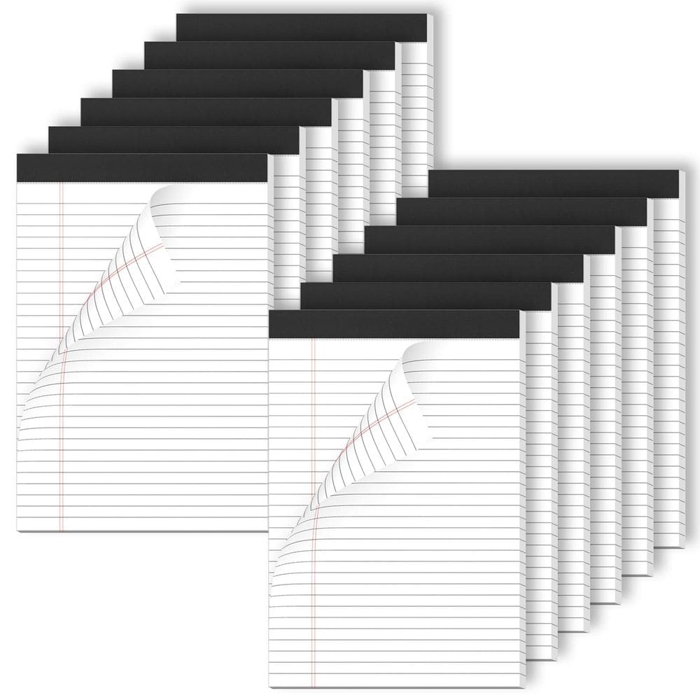 Blocos de notas Nichela Legal Pads 6x9", 30 folhas, pacote com 12