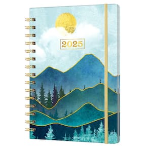 Planner Vondafe 2025 semanal e mensal de janeiro a dezembro com capa flexível