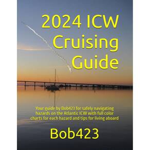 Guia de cruzeiro 2024 ICW Atlantic com tabelas coloridas