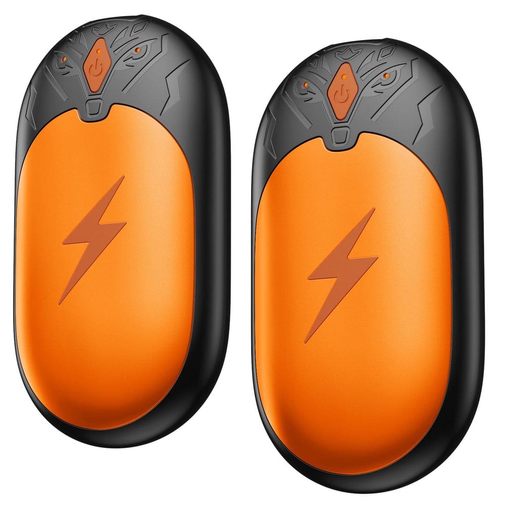 Aquecedores de mãos AJVV recarregáveis de 8000mAh, pacote com 2 unidades, até 24 horas