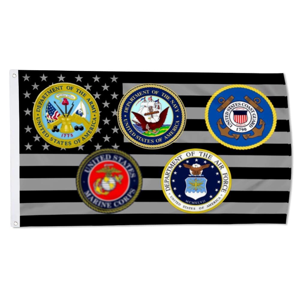 Bandeira: Estados Unidos, Forças Armadas dos EUA, Forças Armadas, 90x150cm