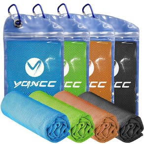 Toalha de resfriamento YQXCC para microfibra de pescoço 47x12cm, pacote com 4