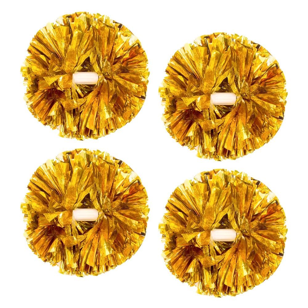 Pom Pons Cheerleading CREATIEE, 2 pares metálicos para esportes