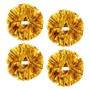 Pom Pons Cheerleading CREATIEE, 2 pares metálicos para esportes