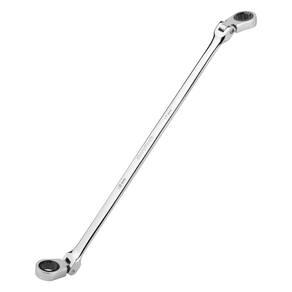 Chave de catraca de cabeça flexível DURATECH 17x19mm extra longa