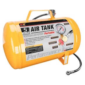 Ferramenta de desempenho de tanque de ar W10005 Hi-viz 19L com mandril de pneu