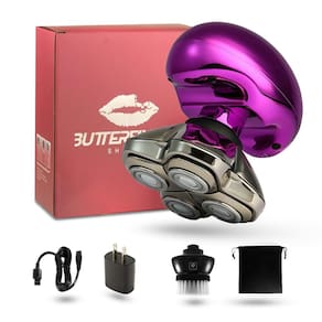 Barbeador elétrico Skull Shaver Butterfly Kiss Pro Purple