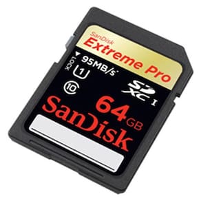 Cartão de memória SanDisk Extreme PRO 64GB UHS-I/U3 SDXC 95MB/s