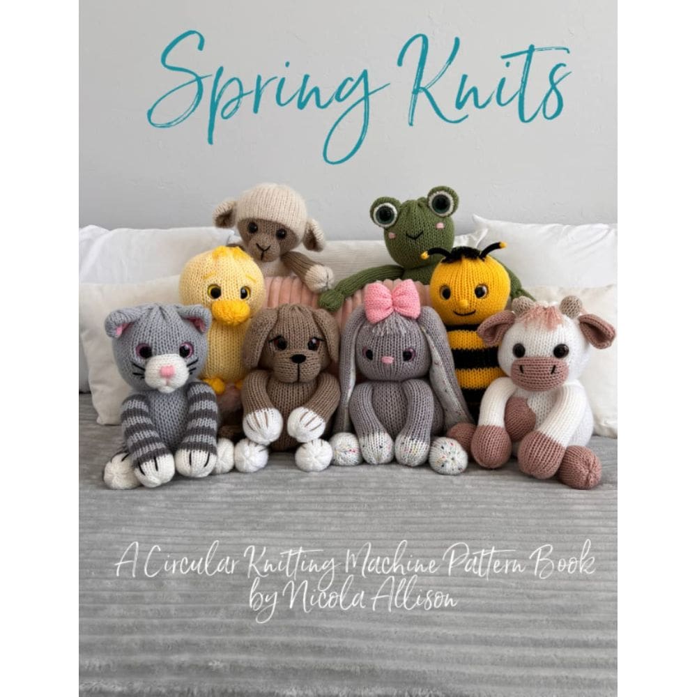 Padrões de máquina de tricô circular Book Spring Knits Nicola