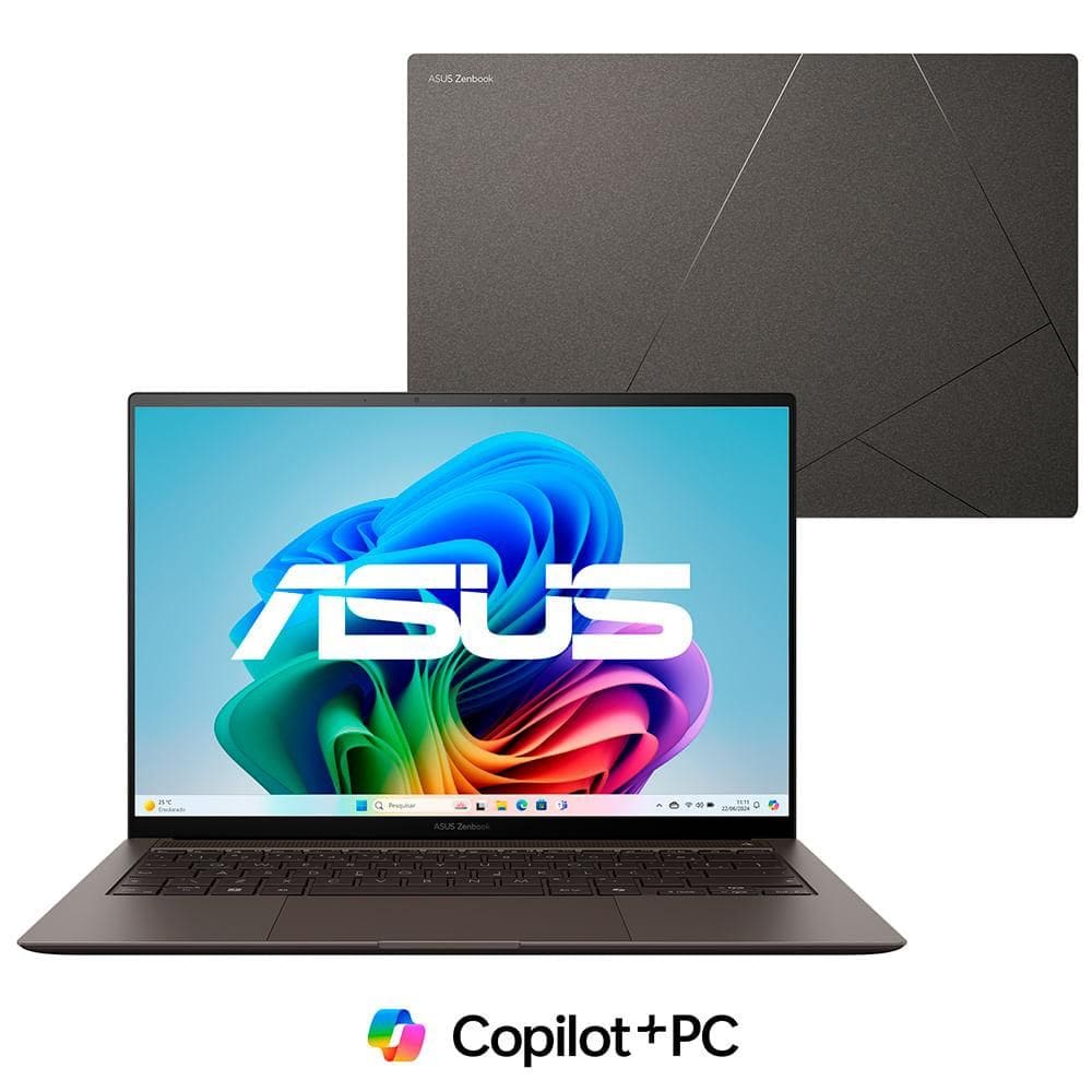 Notebook Asus Zenbook S 14, OLED Core Ultra 7, 32GB, 1000 GB, W11 Home, Tela 14" - UX5406SA-PZ172W