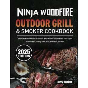 Livro de receitas Ninja Woodfire Outdoor Grill & Smoker para eletricidade
