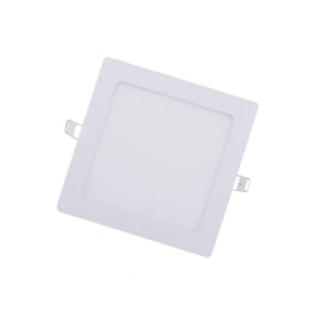 Painel Led Embutir 12W Quadrado 17X17Cm Luz Quente Bivolt