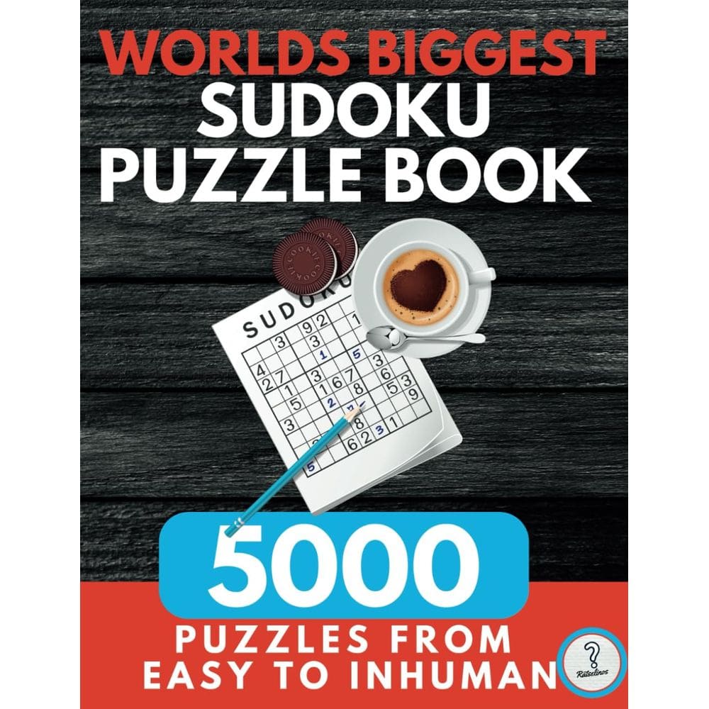 Livro de quebra-cabeças de Sudoku Os 5000 maiores quebra-cabeças do mundo com soluções