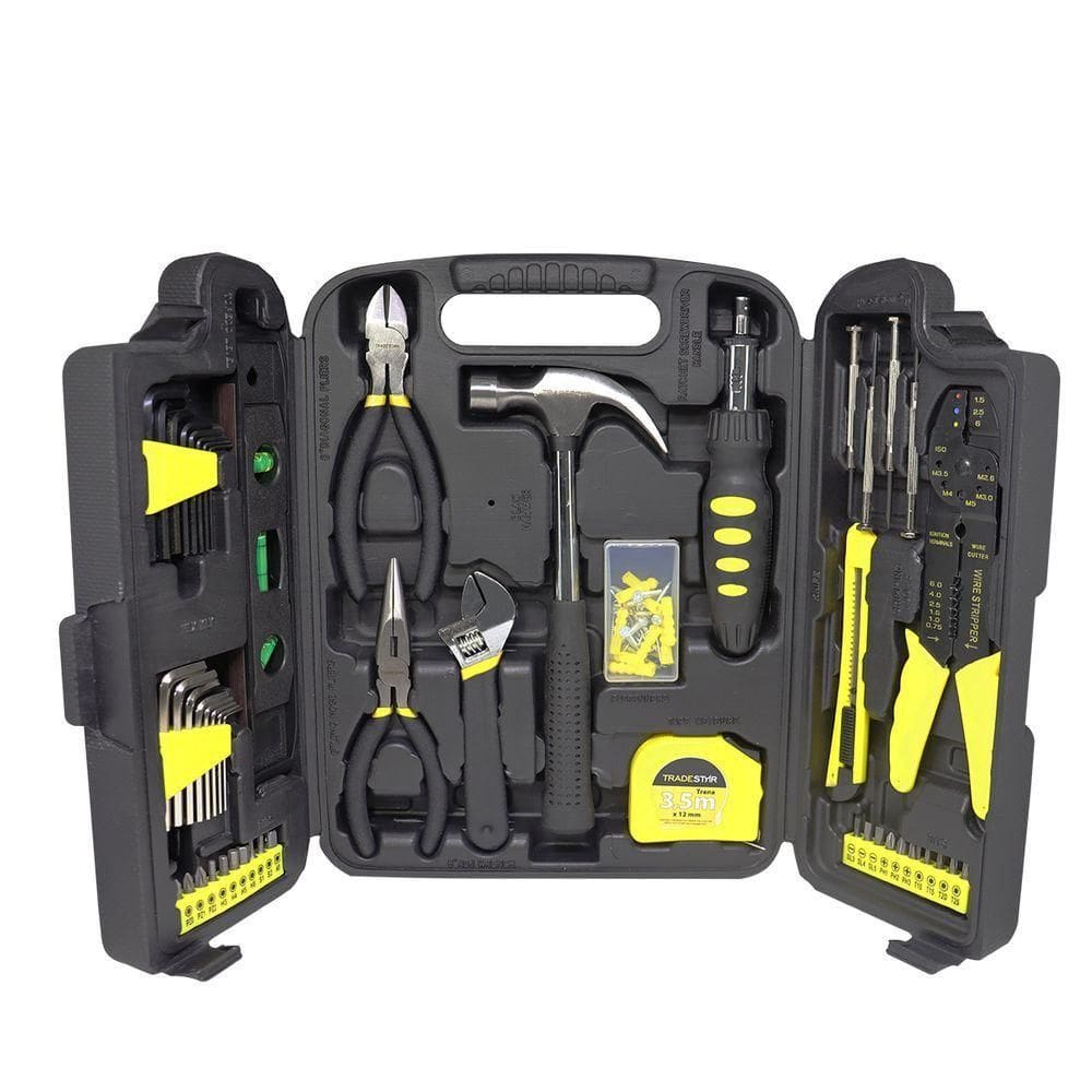 Kit Jogo De Ferramentas Manuais Completo C- Maleta Tradestar
