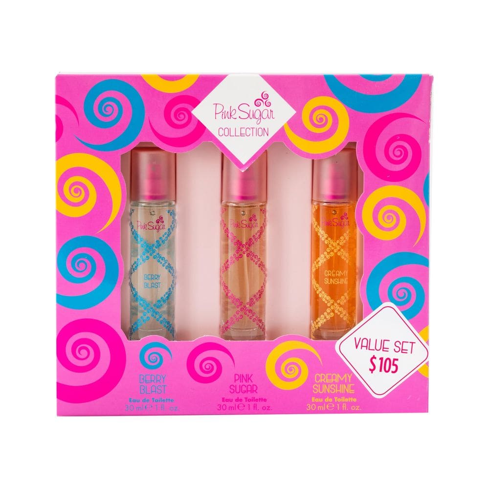 Conjunto de presentes de perfume Pink Sugar Coffret 3PC para mulheres