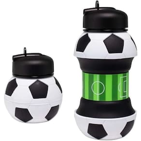 Garrafa Garrafinha de Água Bola Squeeze Silicone Retrátil