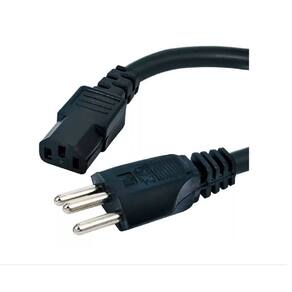 Cabo De Força Tripolar 10A 3 Metros 110V/220V Kit 3 Cabos