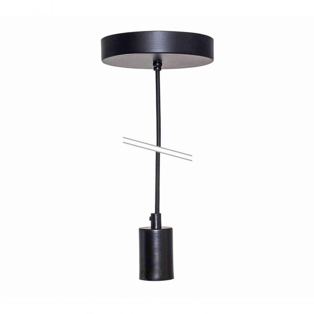 Pendente Metallum Preto 1xe27 - G-light