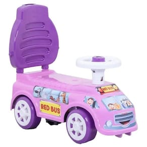 Carro Lady Bus Andador Atóxico Biemme Rosa/roxo