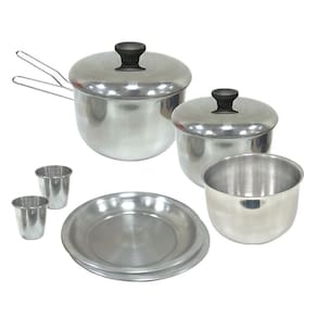 Kit De Cozinha Panelas Nautika Camping Gourmet 8 Peças