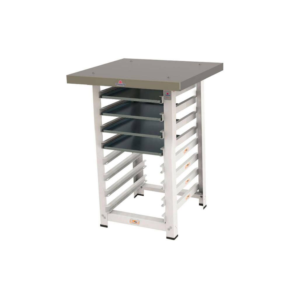 Conjunto de Bancada 8 Níveis Para Prp-004 Com 4 Assadeirasdeiras Lisas 35x35 - Progás