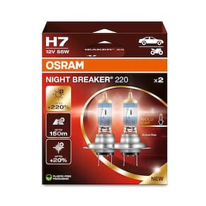Par De Lâmpada Osram Night Breaker 220 H7 55w 12v