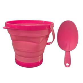 Balde Kit Praia Rosa Brinquedo Aqua Zoop Com Pazinha - Zoop